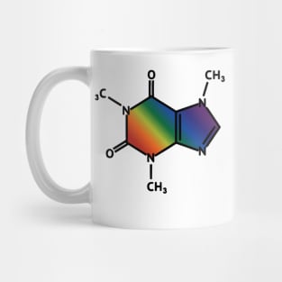 Rainbow Caffeine Molecule Mug